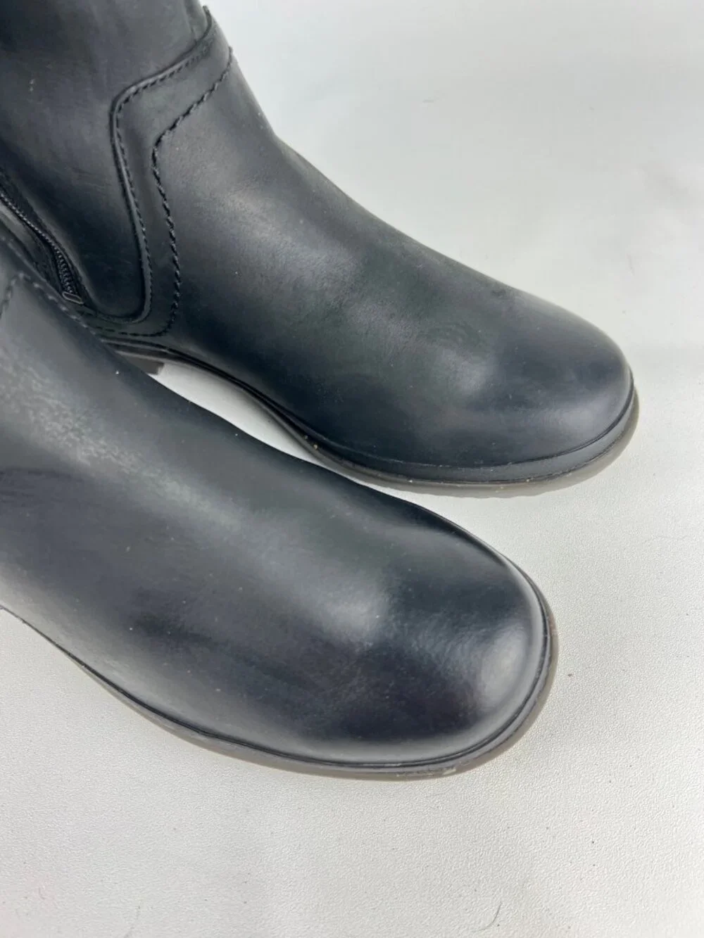 Ugg Womens Elsa Tall Boots 1008438 Black Waterproof Leather Rain Winter size 6